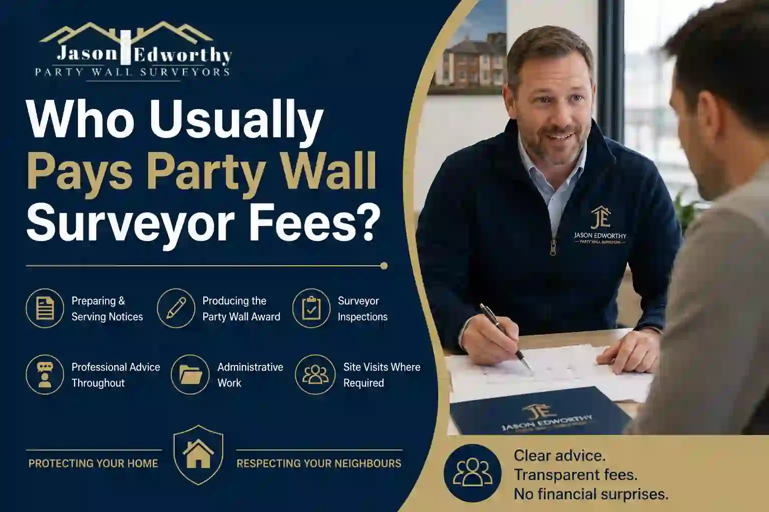 Who Usually Pays Party Wall Surveyor Fees Tewkesbury?